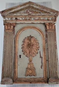 Restauration d'un tabernacle en bois doré et polychrome, église Saint-François-de-Paule, Toulon